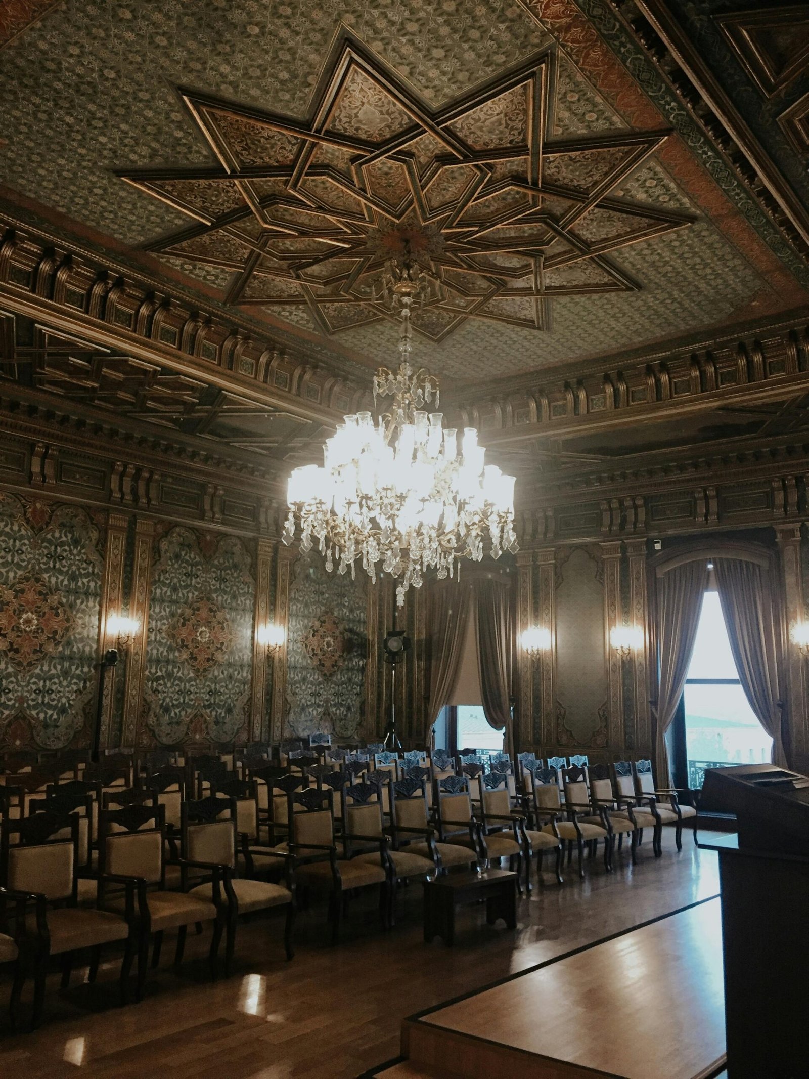 Corporate event venue in Athens with professional conference setup