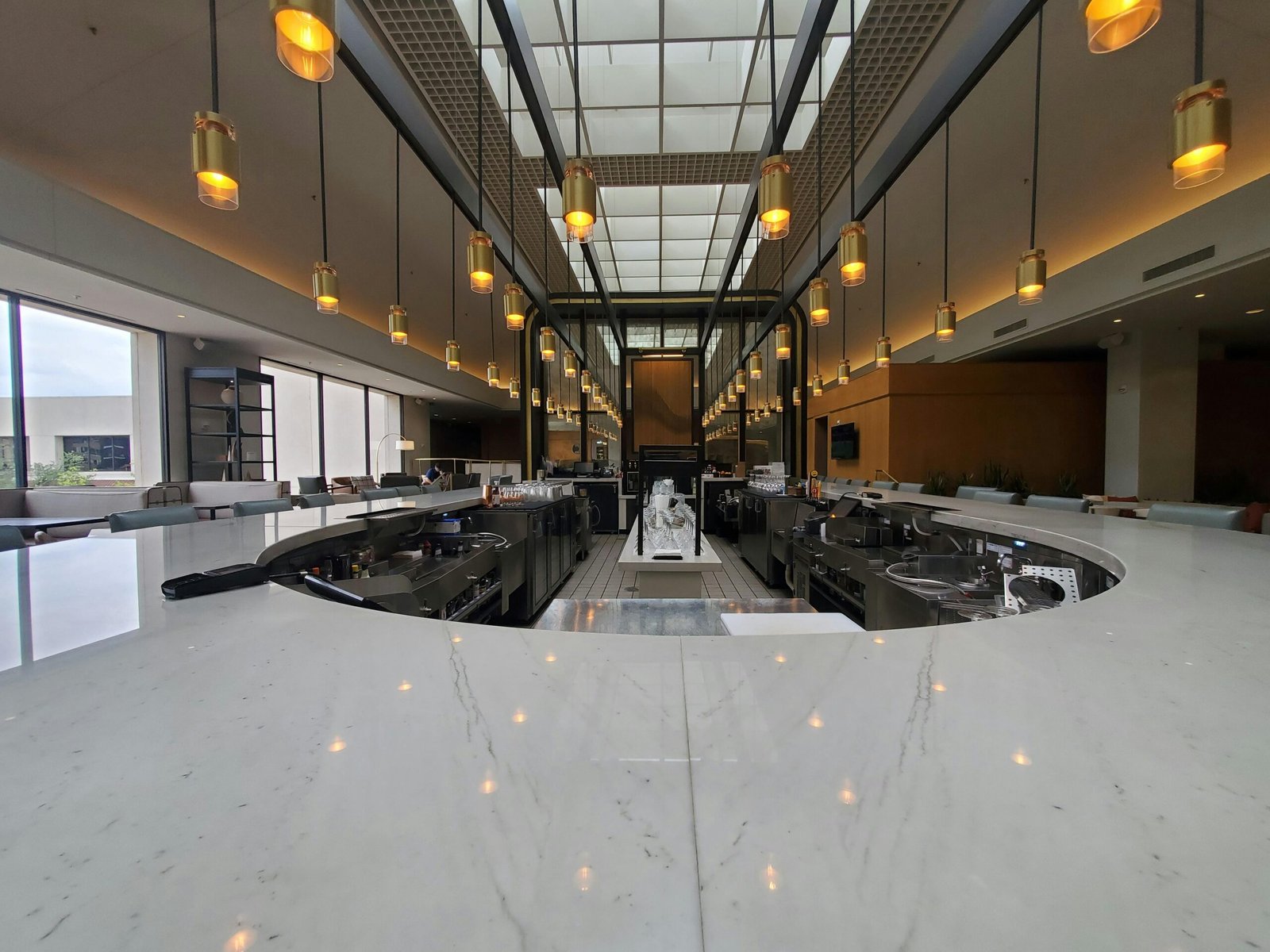 A 2026 corporate event Focus Bar in Athens featuring nootropic drinks and brain-boosting refreshments for delegates.